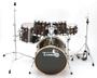 The matt lacquer finish is unique, but classy, and the unstained bass drum hoops are a perfect counterpoint